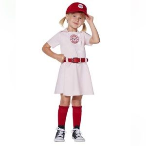 Spirit Red and White Baseball Player Costume